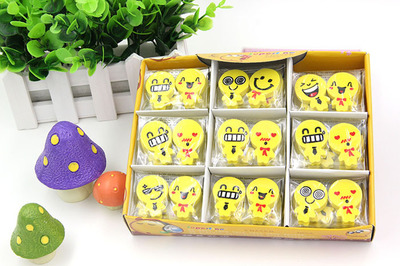 溫州信真文具 廠家直銷韓版可愛卡通表情橡皮擦，打造小學(xué)生文具禮品批發(fā)新選擇